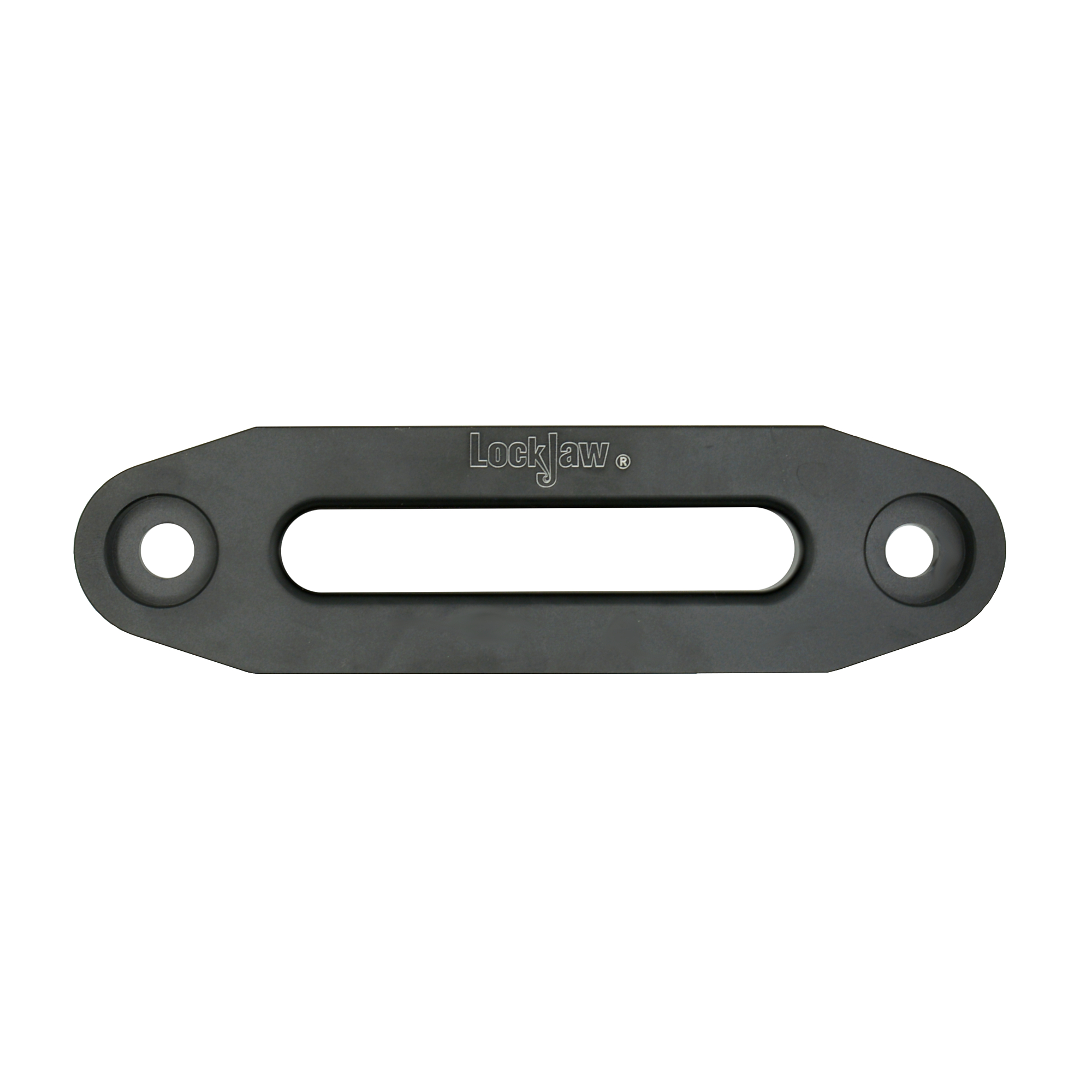 LockJaw Aluminum Fairlead for Synthetic Winch Lines — 6in. Wide, Aircraft Grade, Black, Model# 28-0600B